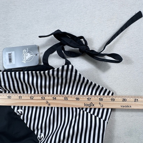 NWT Her Universe Disney Steamboat Willie Dress XL | Fit Flare Black White Stripe - Picture 11 of 11